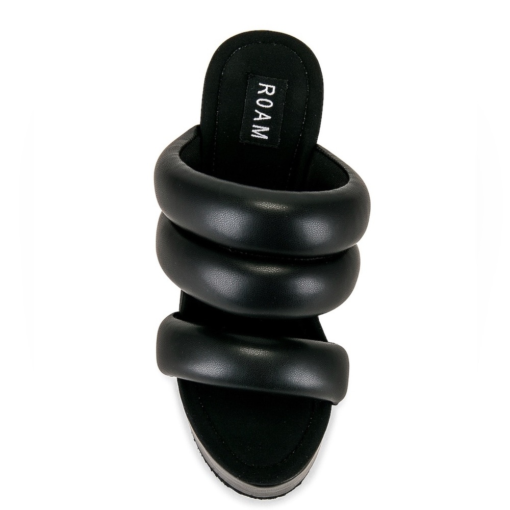 Roam STRATA PLATFORM SANDAL IN BLACK size 39 - Picture 3 of 5